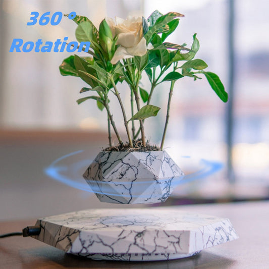 Levitating Plant Pot Marble Color